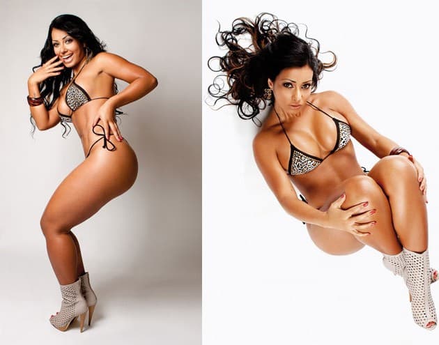 Veja a Índia Potira, da Escolinha do Gugu, na "Sexy" de janeiro!
